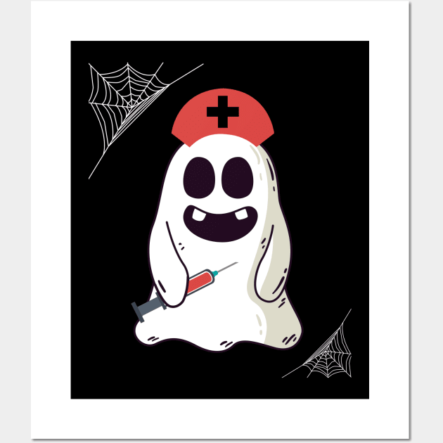 I Will Stab You Funny Nurse Halloween | Halloween gift For Nurse | Gift for Nurse | Nursing Student | Nurse Shirt | Registered Nurse | Boo Crew Wall Art by johnii1422